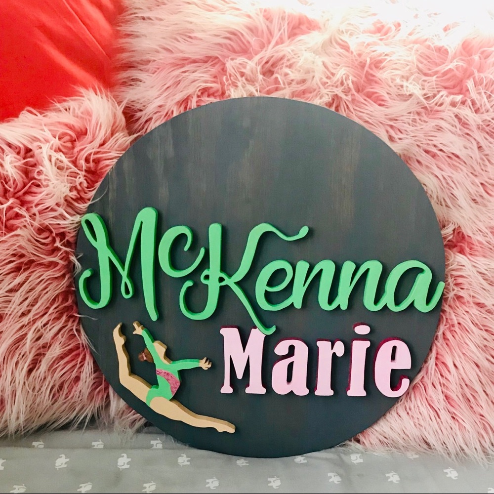 Custom made round wood signs!